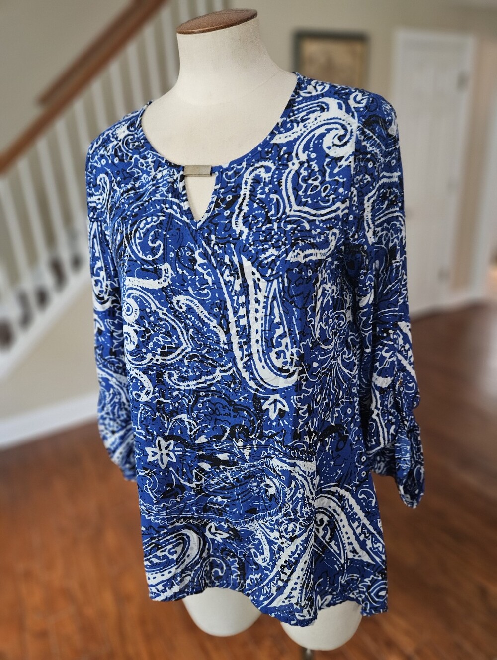 New Directions Boho Top Medium Petite Medium